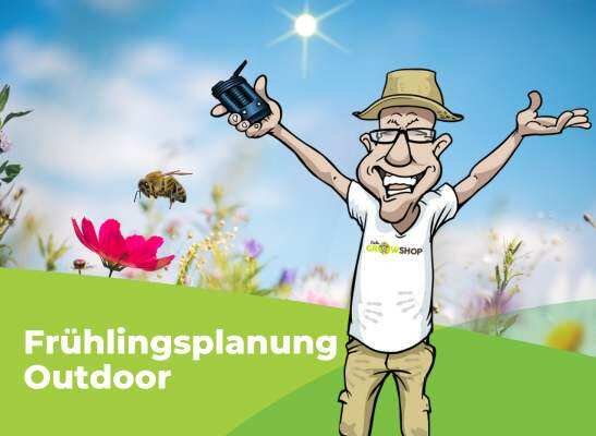 Dirk erklärt Outdoor-Anbau im Frühling