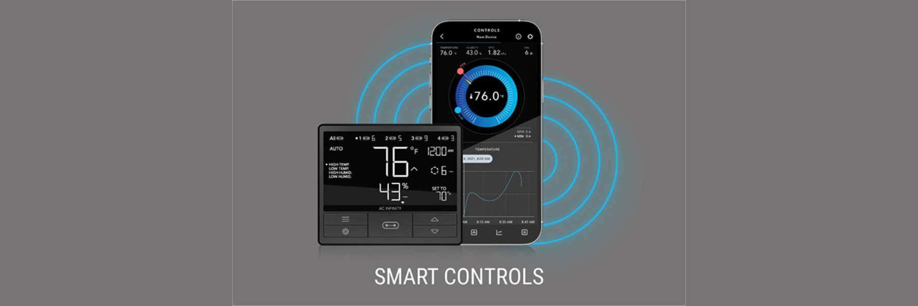 Smart Controls Handy App AC Infinity