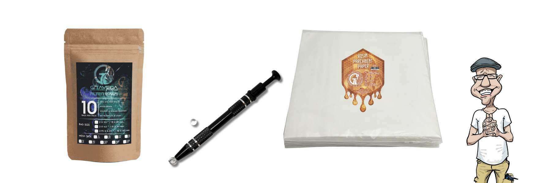 graveda pergamentpapier bags tools dabbing