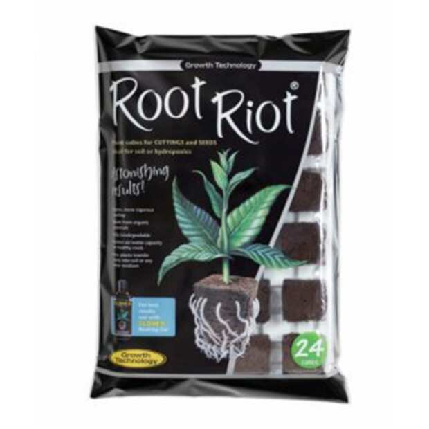 Anzuchtwürfel Root Riot im Tray | 24 Stück | Growth Technology