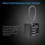 AC Infinity Kombinationsschloss | flexible Stahlkabelschlaufe | 2er-Pack