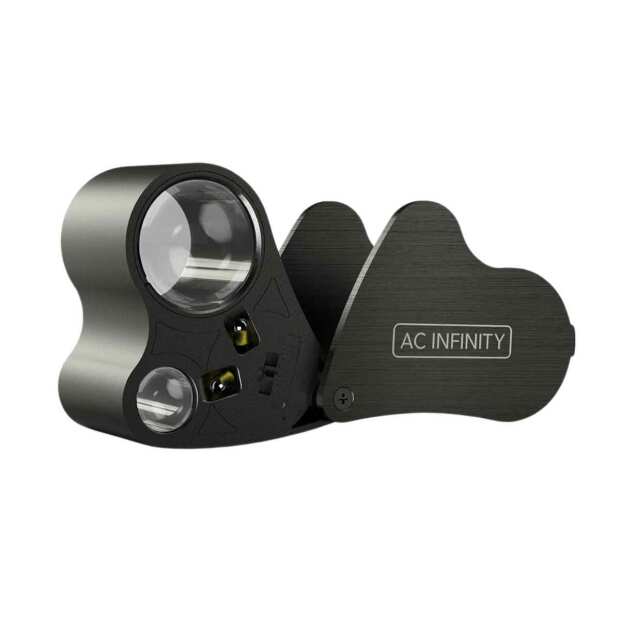 AC Infinity Juwelierlupe | Taschenlupe mit LED-Licht und zwei Linsen