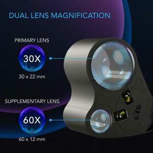 AC Infinity Juwelierlupe | Taschenlupe mit LED-Licht und...