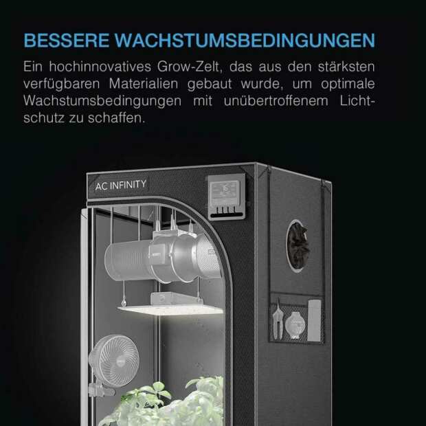 AC Infinity CLOUDLAB 844 | Advance Grow Zelt 120x120x200 cm