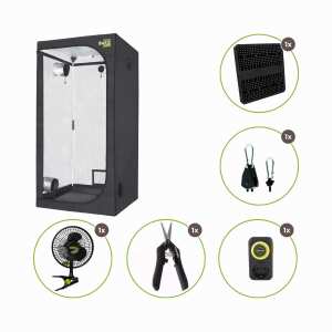 Growzelt 100x100x200cm mit 300 Watt LED
