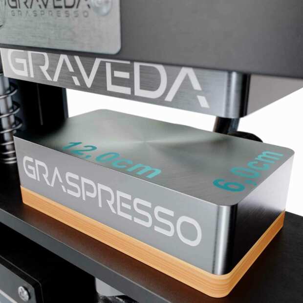 Graveda Graspresso Rosin Presse | hydraulisch | Platten 12x6cm | 10 Tonnen