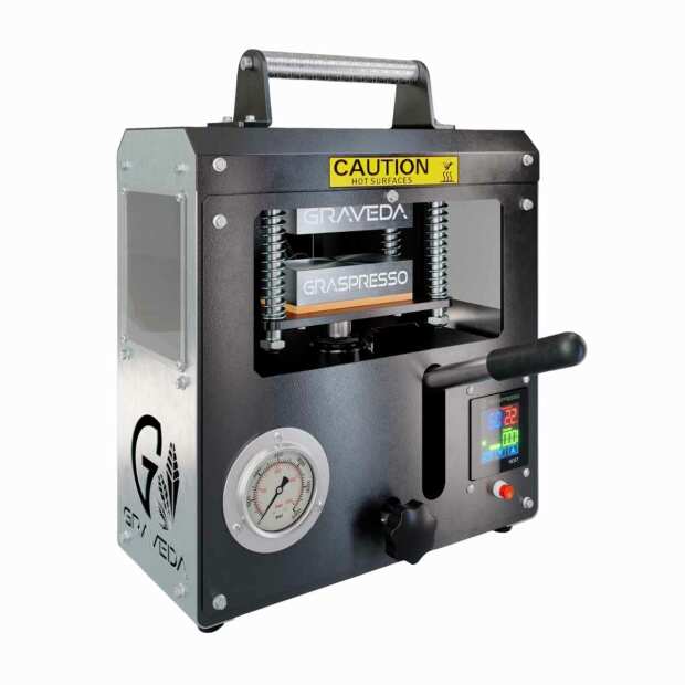 Graveda Graspresso Rosin Presse | hydraulisch | Druckanzeige | Platten 12x6cm | 7 Tonnen