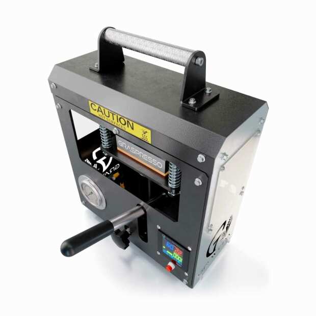 Graveda Graspresso Rosin Presse | hydraulisch | Druckanzeige | Platten 12x6cm | 7 Tonnen