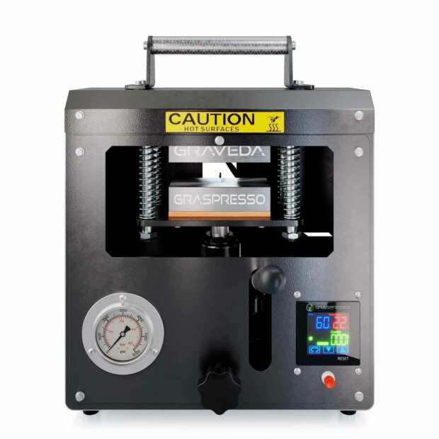 Graveda Graspresso Rosin Presse | hydraulisch | Druckanzeige | Platten 12x6cm | 7 Tonnen