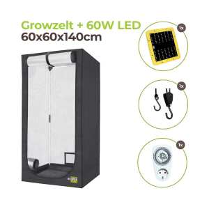 Growzelt 60x60x140cm | 60 Watt LED