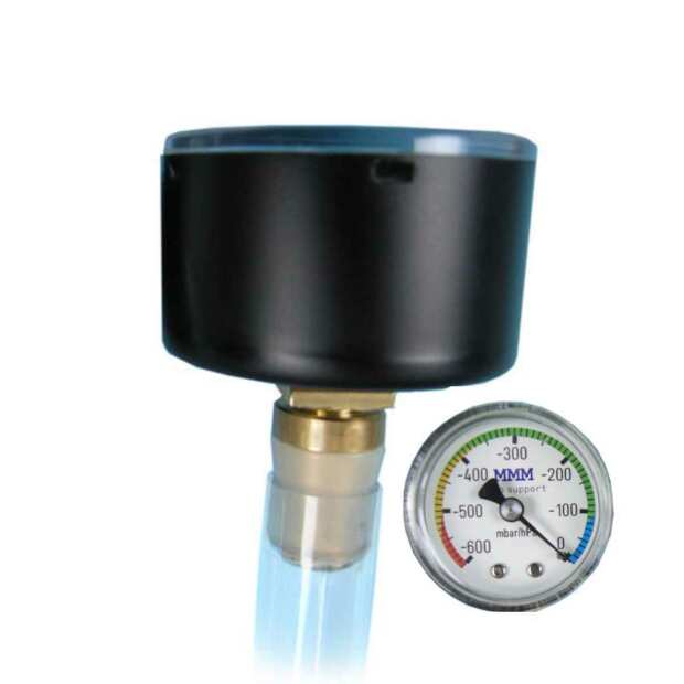MMM T1 Ersatzmanometer | von oben ablesbar (0–600 mbar/hPa) | Bodenfeuchte-Messgerät