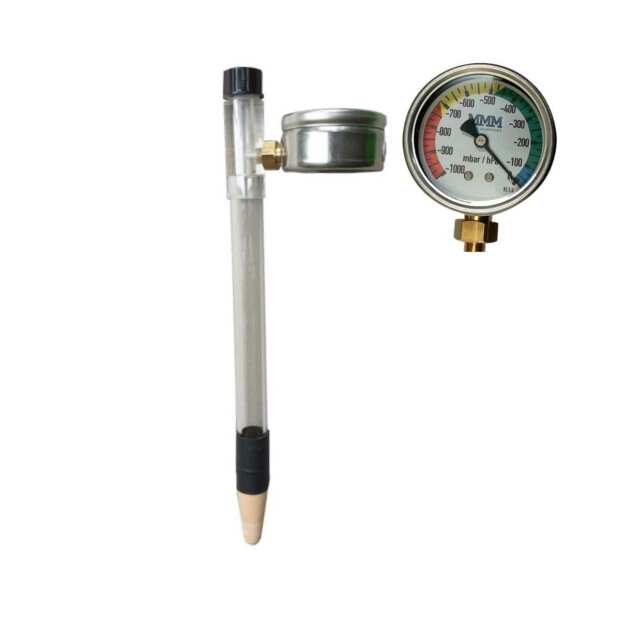 MMM Tensiometer TX6 | Bodenfeuchte messen in bis zu 30 cm Messtiefe (0–600 hPa) | von oben ablesbar