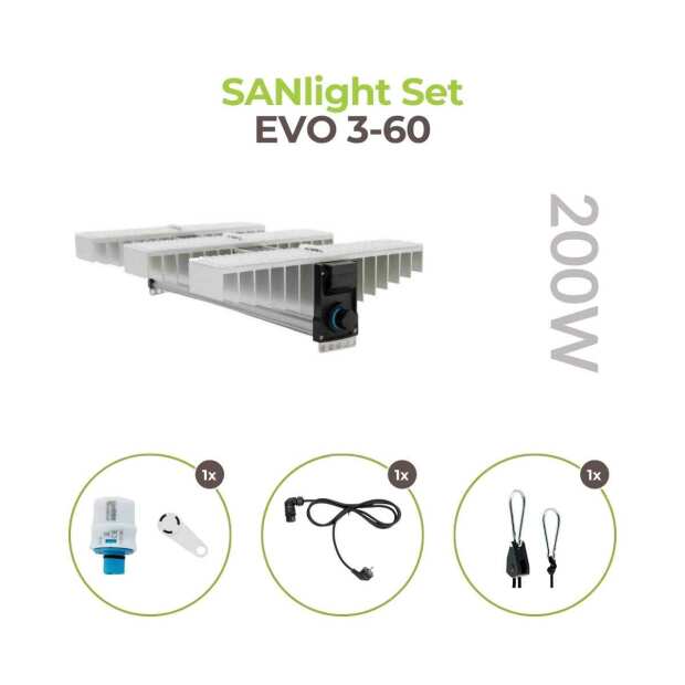 SANlight EVO Set 3-60 1.5 LED-Beleuchtung für 60x60 cm Growbox