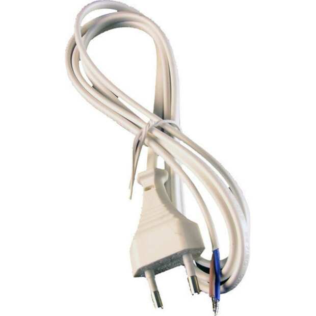 Netzstecker mit Stromkabel 2-polig 0,75mm²