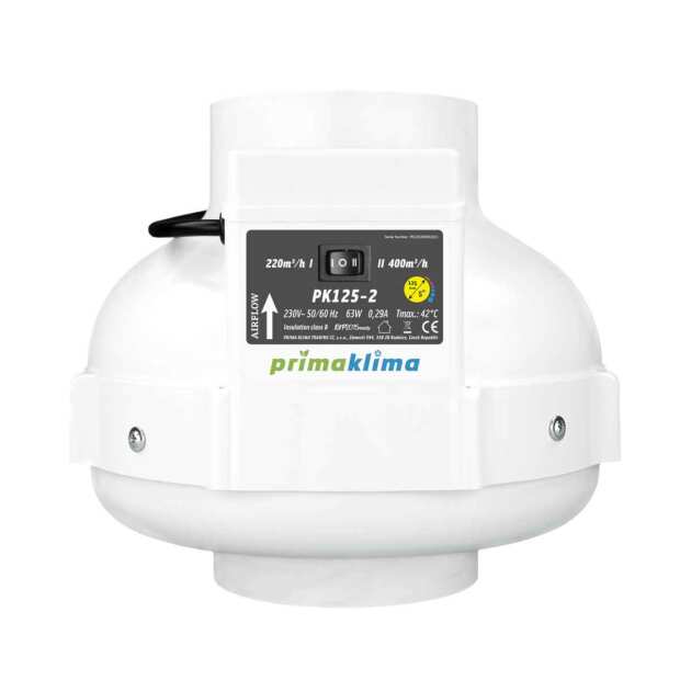 Prima Klima PK125-2 | 400 oder 220 m³/h | Ø125mm