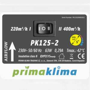 Prima Klima PK125-2 | 400 oder 220 m³/h | Ø125mm