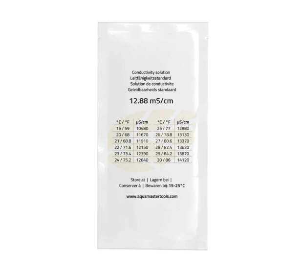 Eichflüssigkeit EC 12880µS 20ml Beutel