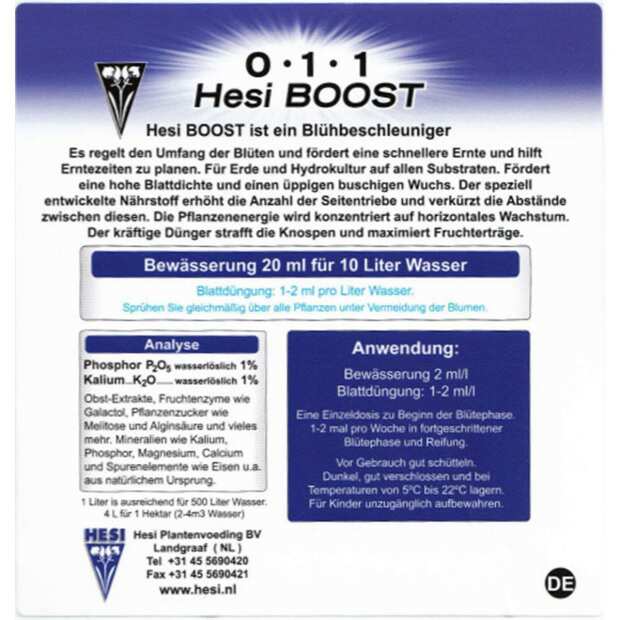 Hesi Boost | Blütezusatz | 1 Liter