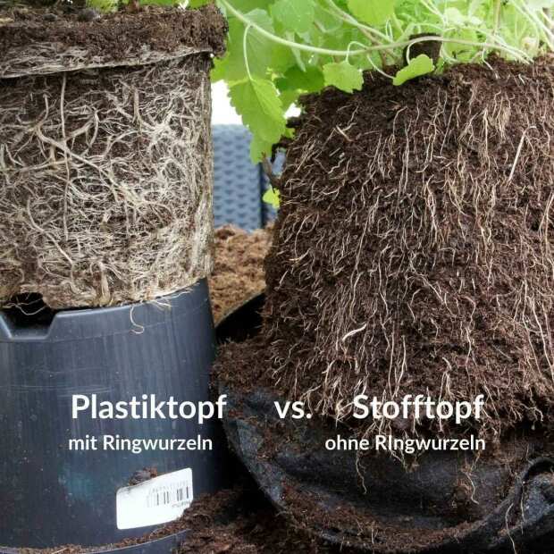 Stofftöpfe | Root Pouch | schwarz | 3,8L bis 78L