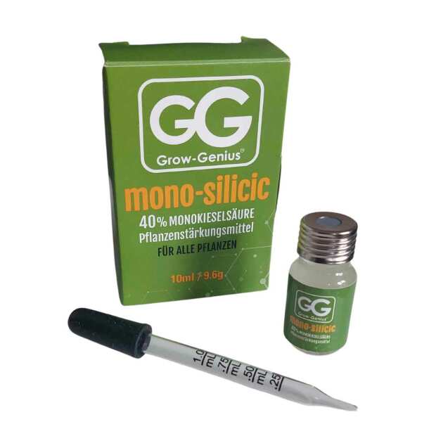 Grow Genius | Silizium Dünger Monokieselsäure (40%) | 10ml mit Pipette
