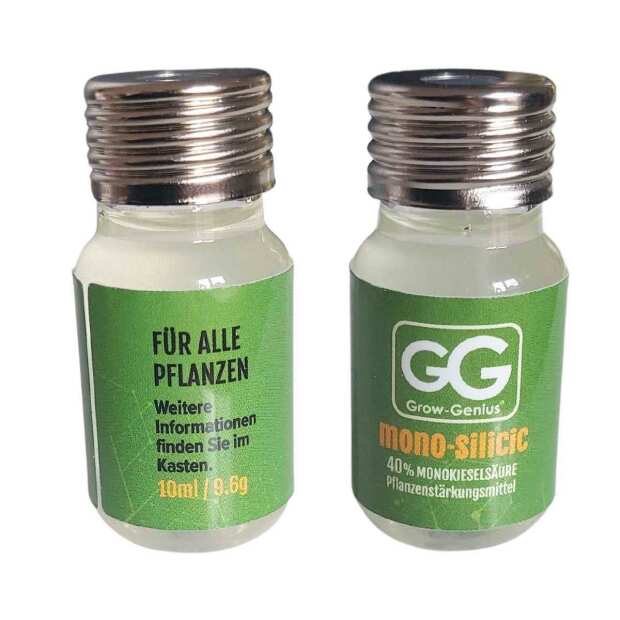 Grow Genius | Silizium Dünger Monokieselsäure (40%) | 10ml mit Pipette