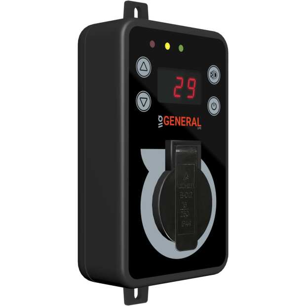 Digitales Thermostat, Wasserspritzschutz, mit 3 m Fühlerkabel zum Heizen oder Kühlen bis 3600W | GH600