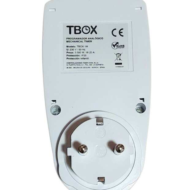 Tempobox TBOX 1M | mechanische Zeitschaltuhr | maximal 3500 Watt