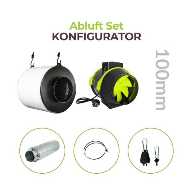 abluft growbox set 100mm