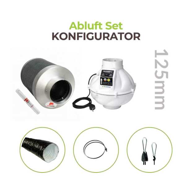 abluft growbox set 125mm
