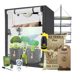 growbox komplettset f&uuml;r 3 pflanzen mit erde