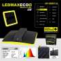 Growbox Set 60 | 60x60x160 cm | LED mit 60 Watt | Garden Highpro