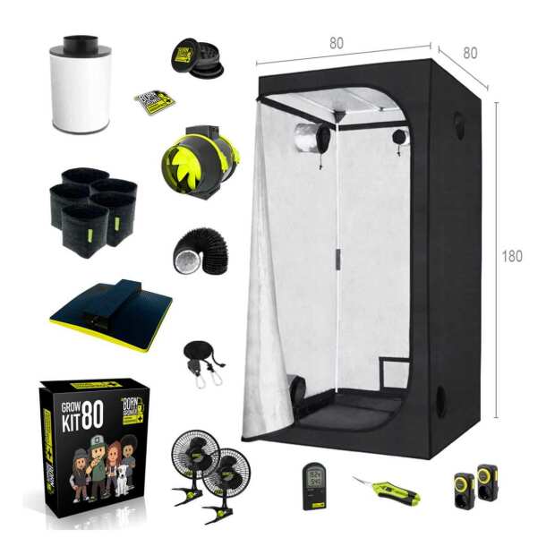 growbox komplettset 80x80x180cm garden highpro