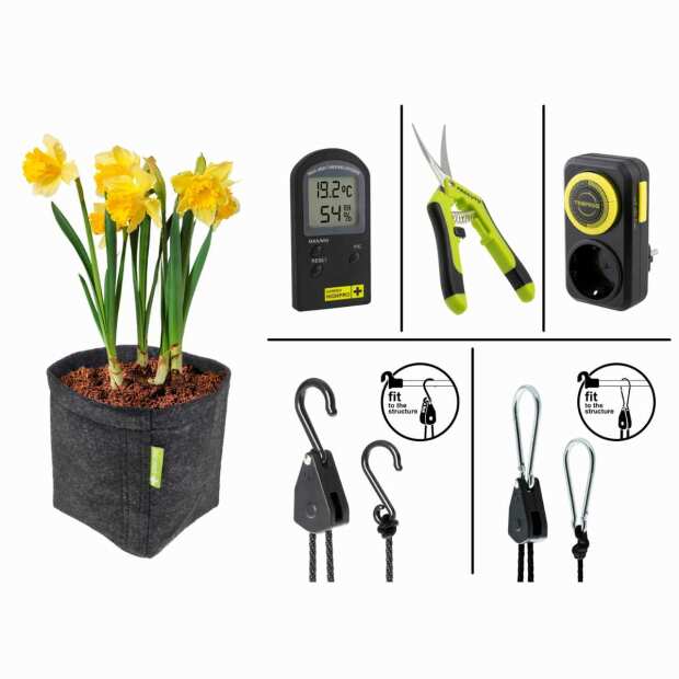 Growbox Set 80H | 80x80x180 cm | LED mit 150 Watt | Garden Highpro
