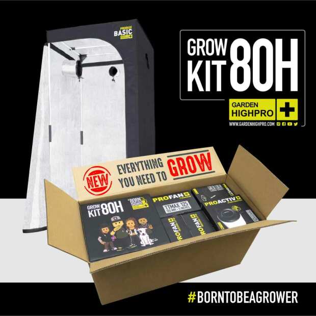 Growbox Set 80H | 80x80x180 cm | LED mit 150 Watt | Garden Highpro