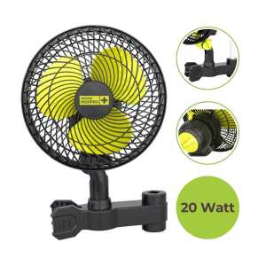 Schwenkventilator 20 Watt | Ø20cm mit Stangenclip...