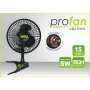 Clip Ventilator 5W | Ø15cm mit Stangenclip | PROFAN PROFESSIONAL | Garden Highpro