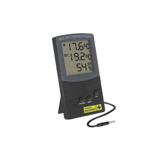 HYGROTHERMO MEDIUM | Thermometer-Hygrometer  | 2 Messpunkte | digital | Garden Highpro