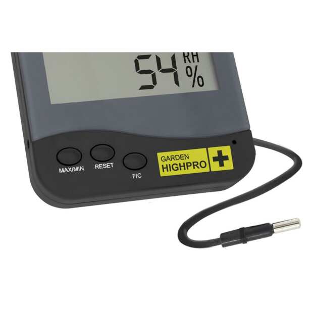 HYGROTHERMO PREMIUM | Thermometer-Hygrometer | 2 Messpunkte | digital | Garden Highpro