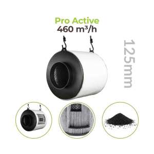 ProActiv &Oslash;125mm | 460 m&sup3;/h | Aktivkohle...