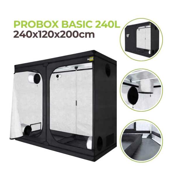 Growbox 240x120x200 cm | PROBOX BASIC 240L | Garden Highpro