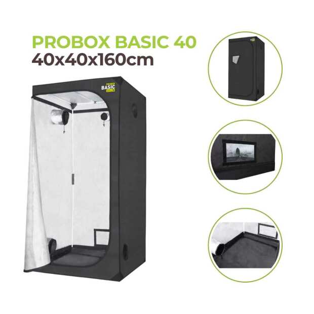 Growbox 40x40x160 cm | PROBOX BASIC 40 | Garden Highpro