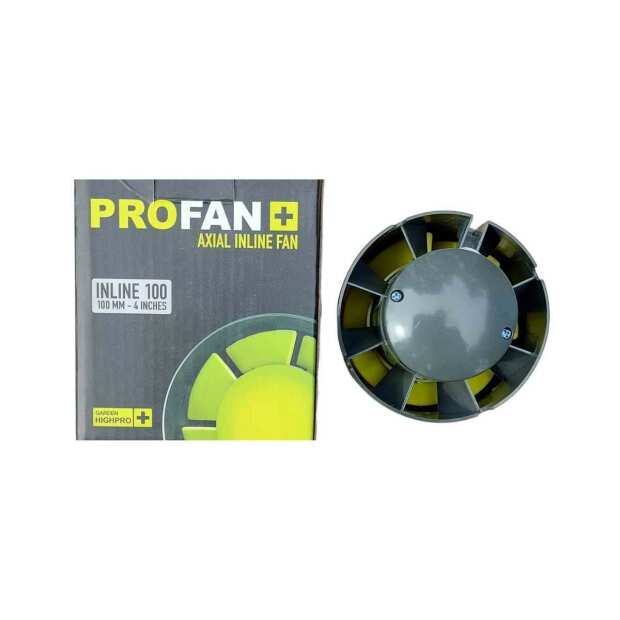 Lüfter Ø100mm | 106 m³/h | 15 Watt | Axiallüfter Inline | Garden Highpro