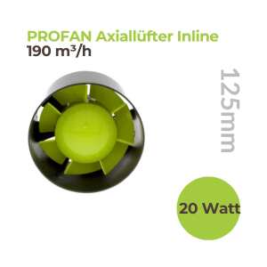 Lüfter Ø125mm | 200 m³/h | 20 Watt |...