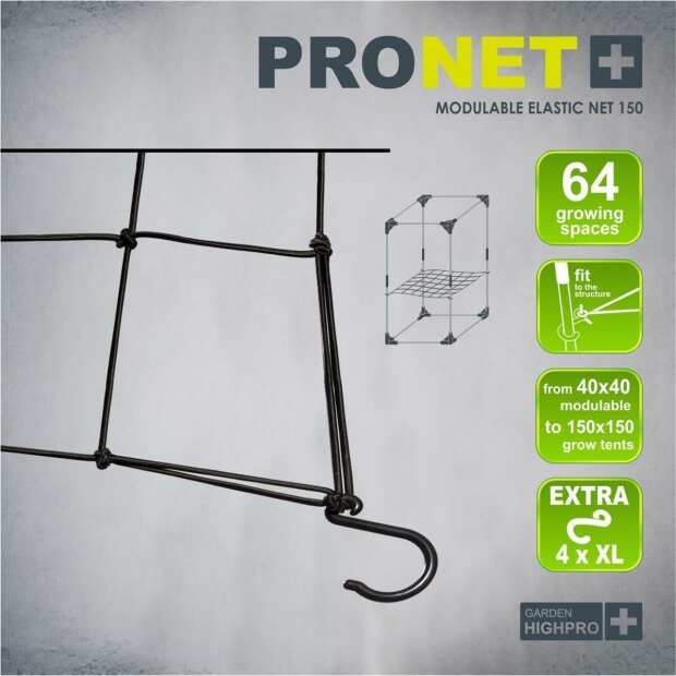 PRONET | 60x60 bis 150x150 cm | Pflanzennetz | Garden Highpro