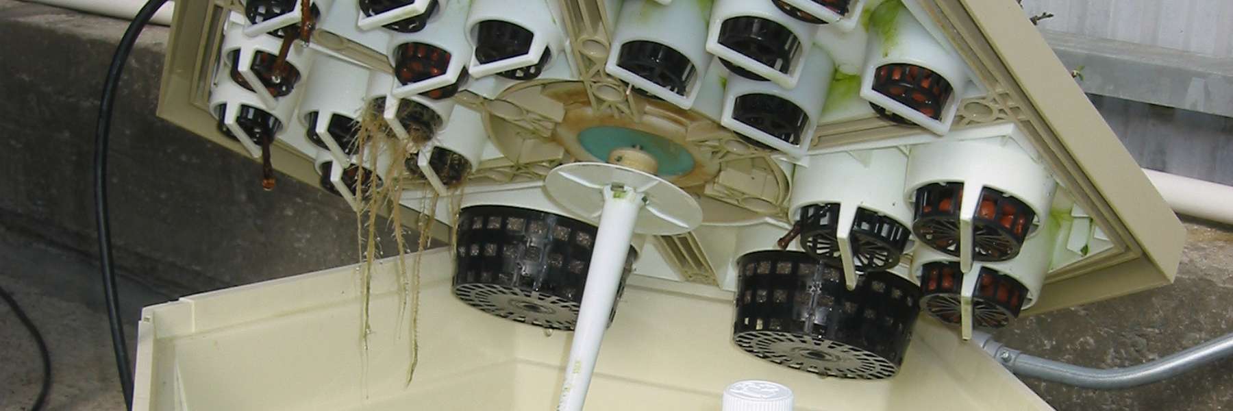Aeroponik System von Innen