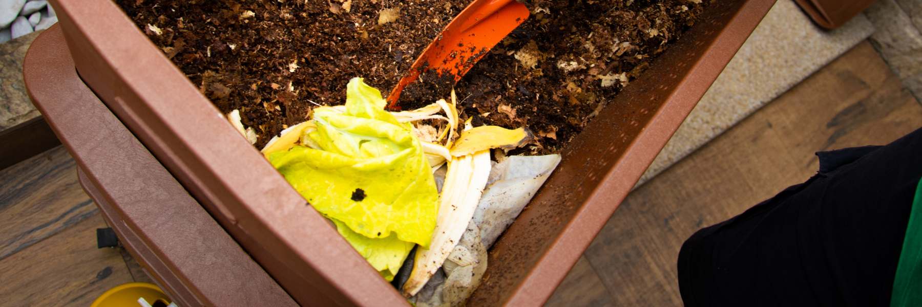 Kompost im Garten