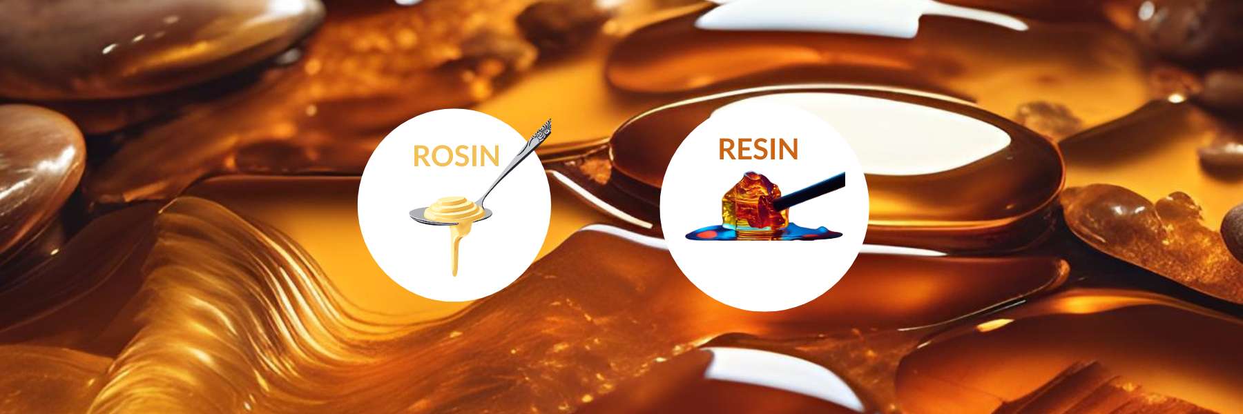 Symbole vom Unterschied Resin und Rosin