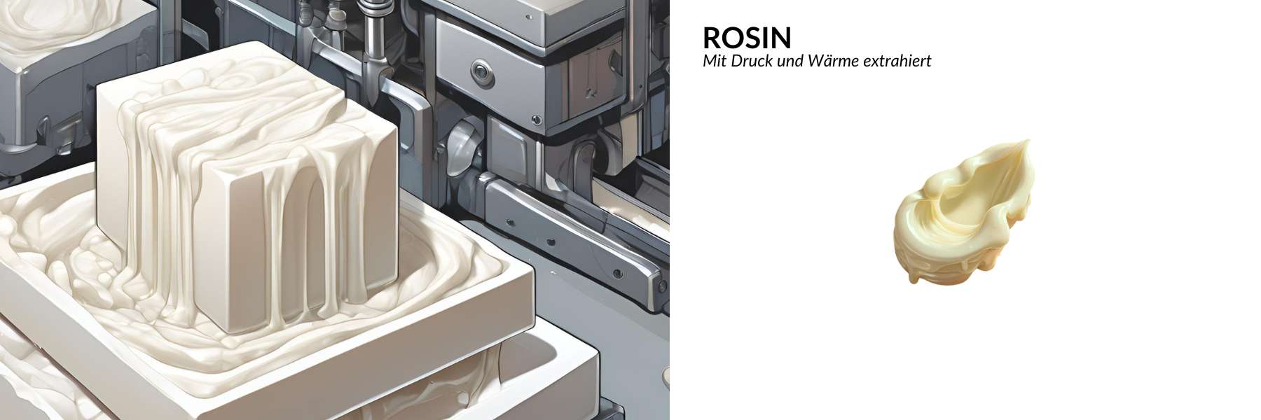Illustration von Herstellung Rosin